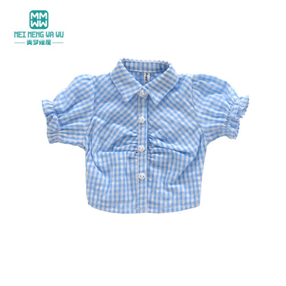 BJD 43-60cm 1/3 1/4 Doll Clothes Joint smart Doll Stylish Plaid Shirt Accessories Girl Gift