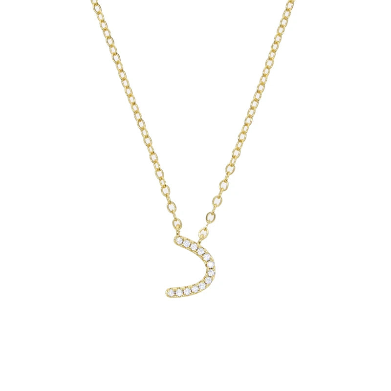 Total 31 Different Shape Arabic Letter Pendant Necklaces for Women Paved Green White Cz and Turquoise Gold Color Fashion Jewelry