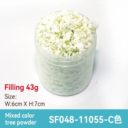 50ml 1-3mm Simulation bush grass sponge tree powder coarse grain flowers leaves diy military train model sand table scene layout