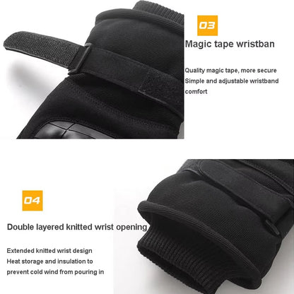 1Pair ColdProof Winter Gloves,Motorcycle Touchscreen Outdoor Hunting Protection Mountaineering Skiing Full Finger Gloves