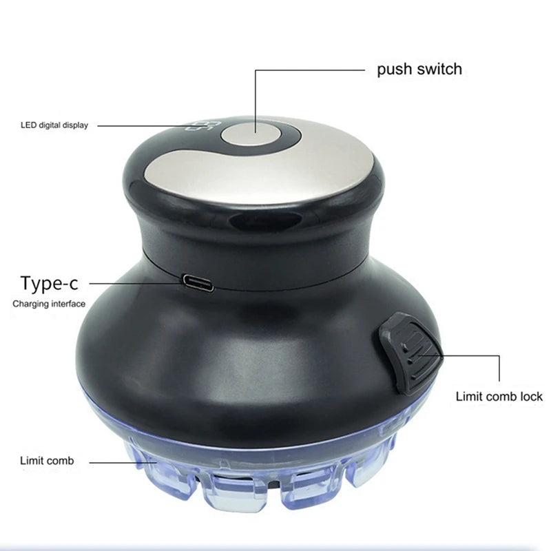 Men's Saucer Electric Hair Clipper Children's Home Self Shaving Bald Magic Hair Salon Special Hair Clipper