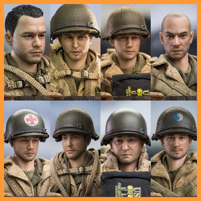 CFTOYS LW011-LW018 1/12 Men Soldier Normandy Landing US Rangers Rifleman Technical Sergeant Rangers Captain Sniper 6" Model Toys
