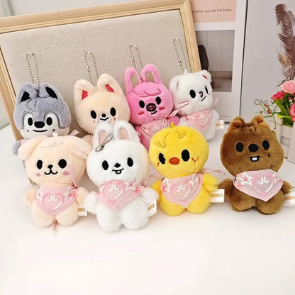 SKZOO Keychain Plush Stray Kids Plush SKZ Doll Wolf Plush Toy  Seoul FM Week Same Cloak Doll Magic School Children Birthday Gift