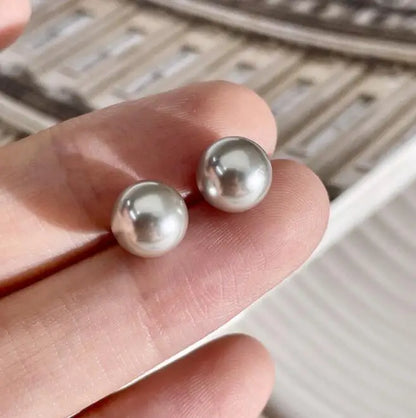 Grey Pearl Necklace for Women's Luxury Collar Chain Simple Neckchain Fashion Jewelry