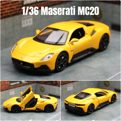 1/36 Maserati GranTurismo MC Super Sport Toy Car Model For Children RMZ CiTY Diecast Miniature Pull Back Collection Gift Kid Boy