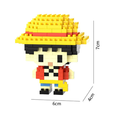 26 Styles New Cartoon Anime Building Blocks  Mini Cute Miniature Bricks Ornaments Small Particle Children's Toys