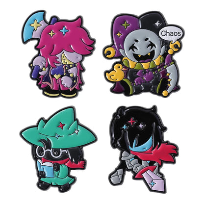 Deltarune Susie Kris Enamel Pins RPG Game Characters Brooches Lapel Backpack Badge Jewelry Accessories Gifts for Fans Friends