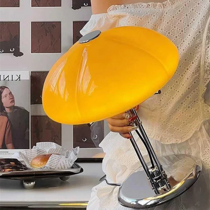 Mid century modern table lamps Creative mushroom table lamp Bedroom orange Bauhaus Light Retro Designer bedside reading lamps