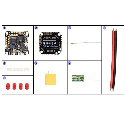 JHEMCU GHF435AIO V2 20A Flight Controller 2-4S with OSD Baro Blackbox Built-in ELRS 2.4G Receiver for RC FPV Freestyle Drone