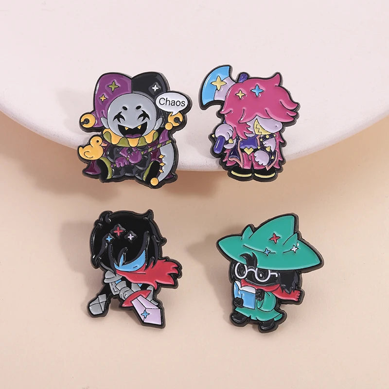 Deltarune Susie Kris Enamel Pins RPG Game Characters Brooches Lapel Backpack Badge Jewelry Accessories Gifts for Fans Friends