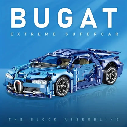 1:14 Technical Racing Sport Car Model Building Blocks Decoration Desktop Ornament Bricks Toys for Children's Christmas Gift