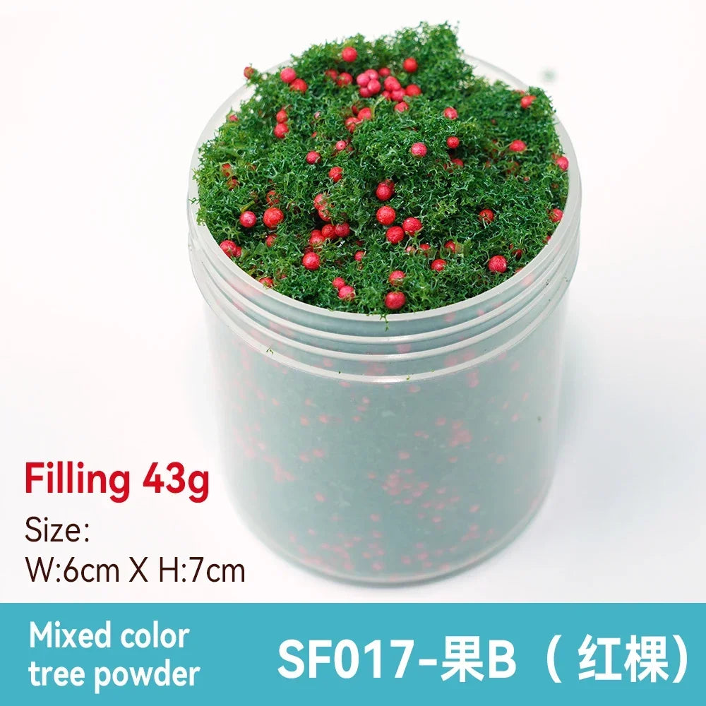 50ml 1-3mm Simulation bush grass sponge tree powder coarse grain flowers leaves diy military train model sand table scene layout