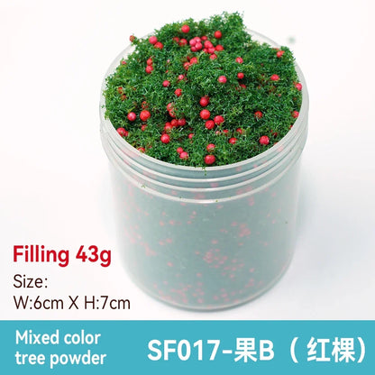 50ml 1-3mm Simulation bush grass sponge tree powder coarse grain flowers leaves diy military train model sand table scene layout