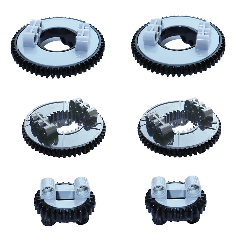 High-Tech Parts 28 56 60 Tooth Turntable 18938 18939 48452 50163 99009 99010 2855 2856 MOC Technical Parts Building Block Bricks
