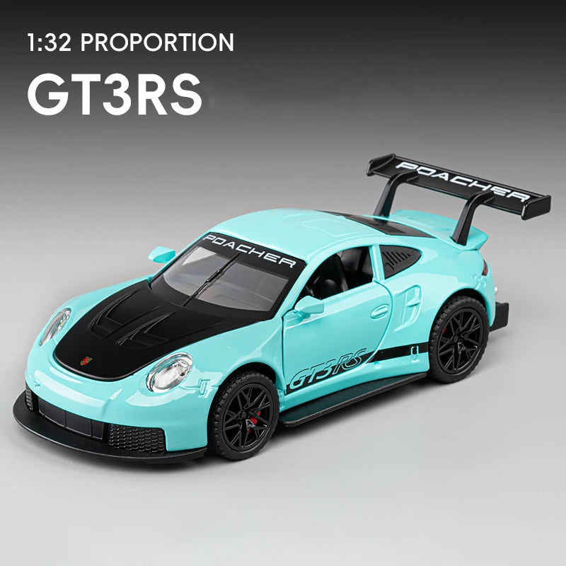 1:32 911 GT3 RS Alloy Die Cast Toy Car Model Sound and Light Children's Toy Collectibles Birthday gift