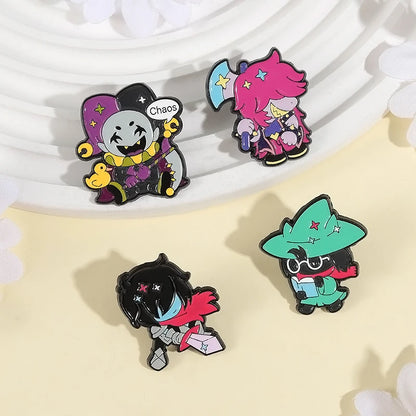 Deltarune Susie Kris Enamel Pins RPG Game Characters Brooches Lapel Backpack Badge Jewelry Accessories Gifts for Fans Friends