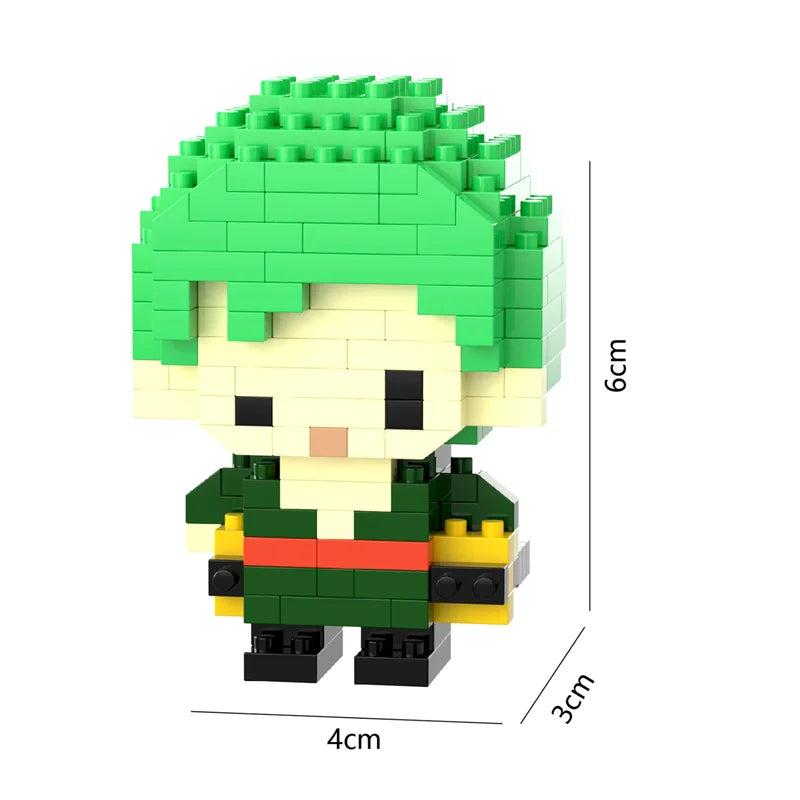 26 Styles New Cartoon Anime Building Blocks  Mini Cute Miniature Bricks Ornaments Small Particle Children's Toys