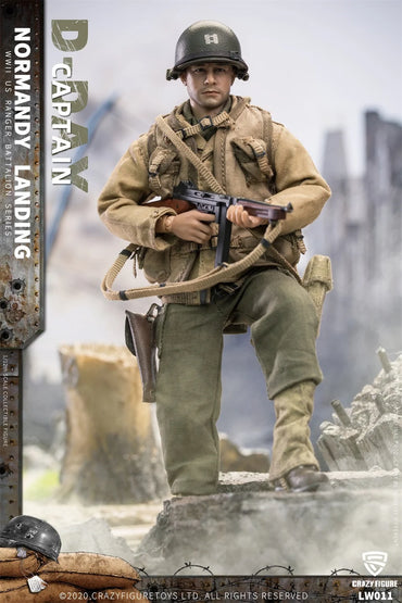 CFTOYS LW011-LW018 1/12 Men Soldier Normandy Landing US Rangers Rifleman Technical Sergeant Rangers Captain Sniper 6" Model Toys