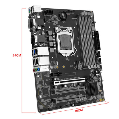 MACHINIST H97 Motherboard LGA 1150 Support Intel Pentium/Core/5th Gen Xeon CPU Processor DDR3 RAM Desktop Memory SSD M.2H97M-PRO