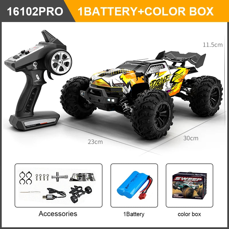 New High Speed RC Car 4WD Off Road Vehicle 70KM/H Brushless Motor Professional Drift Truck for Kids Remote Control Toys