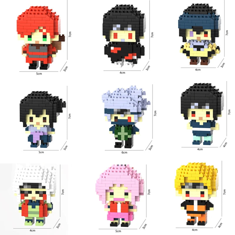 26 Styles New Cartoon Anime Building Blocks  Mini Cute Miniature Bricks Ornaments Small Particle Children's Toys