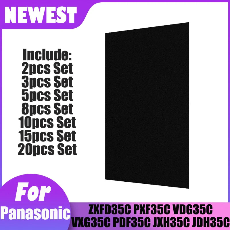 400*217*5mm Air Purifier Filter Cotton Activated Carbon Filter for Panasonic ZXFD35C JXH35C JDH35C VDG35C VXG35C PDF35C PXF35C
