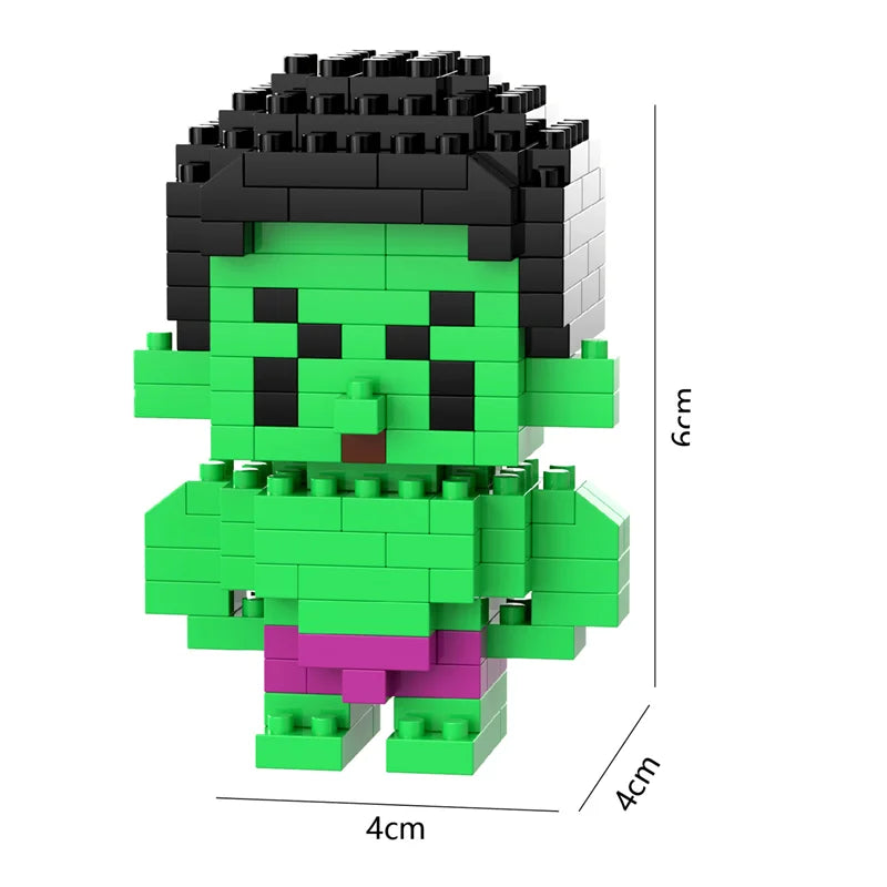 26 Styles New Cartoon Anime Building Blocks  Mini Cute Miniature Bricks Ornaments Small Particle Children's Toys
