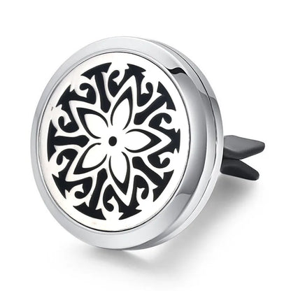 Aromatherapy Jewelry Locket Pendant Car Air Freshener Vent Clip Aroma Perfume Oils Locket Essential Oil Diffuser Car Clip