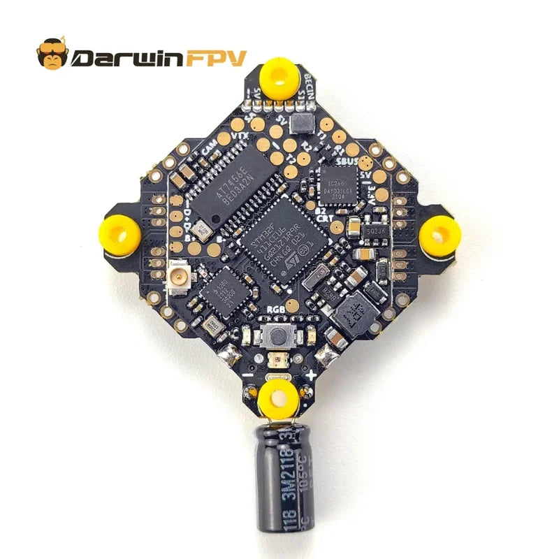 DarwinFPV ExpressLRS ELRS AIO F4 FC FPV Bluejay 2.4G Flight Controller Whoop Betaflight 15A OSD BEC 1-3S 4In1 ESC