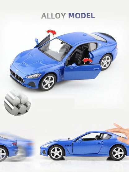 1/36 Maserati GranTurismo MC Super Sport Toy Car Model For Children RMZ CiTY Diecast Miniature Pull Back Collection Gift Kid Boy