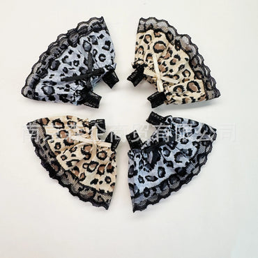 Mini Doll Clothes Outfit Accessories for 15-17cm Labubu Handmade Leopard Print Suspender Skirt Clothing