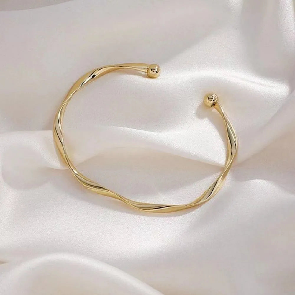 New simple bow bell opening adjustable girlfriends bracelet