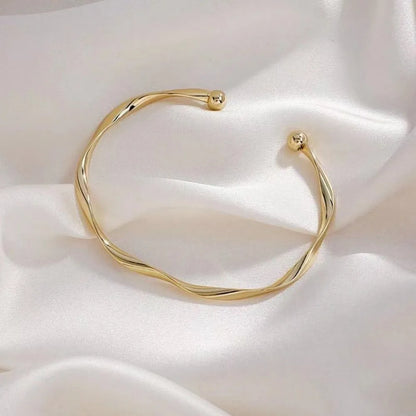 New simple bow bell opening adjustable girlfriends bracelet