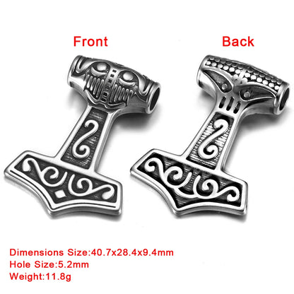 316L Choice Stainless Steel Viking Skull Animal Vintage Pendant for Men Necklace Bracelet DIY Accessories Finding Jewelry Making