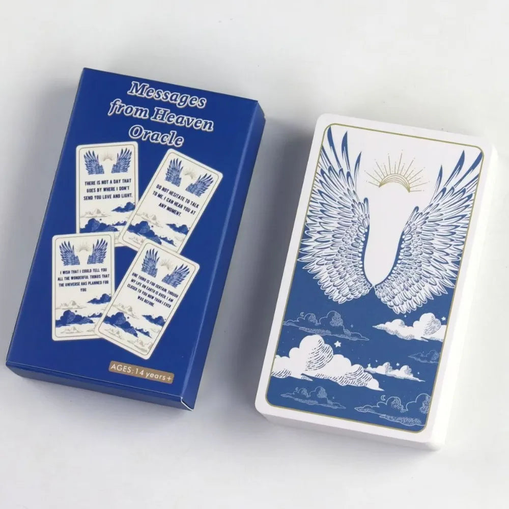 Messages From Heaven Oracle Cards  - 54 Pcs Cards 10.3*6cm with Guidance From Your Crossed Over Loved Ones for General Readings