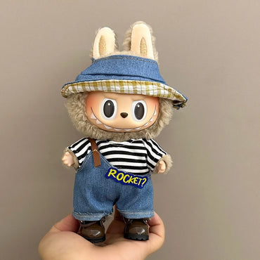 Trendy Casual Suit Ropa Labubu for 17cm Labubu Outfit Mini Doll’s Clothes Multi Style Cute Doll Accessories