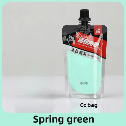 Gouache Pigment Pack Gouache Refill Jelly Pigment Art Students Special Beginners Children's Non-Toxic Super Gouache 80ml