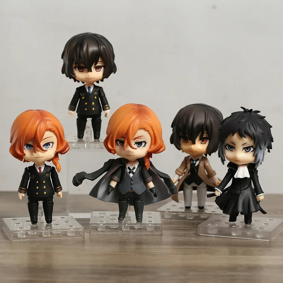 1191 Ryunosuke Akutagawa 676 Nakahara Chuya 657 Dazai Osamu PVC Action Figure Toy Anime Q Figurine Model Doll