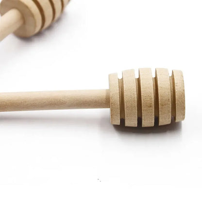 Kitchen Tools Practical Long Handle Wood Honey Spoon Mixing Stick Dipper For Honey Jar Coffee Milk Tea Supplies tea spoon