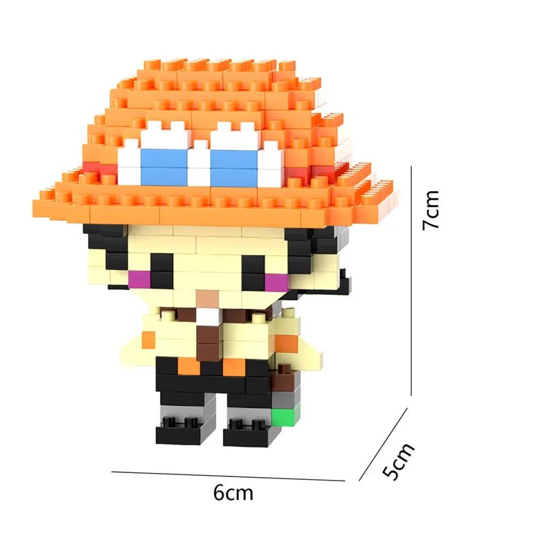 26 Styles New Cartoon Anime Building Blocks  Mini Cute Miniature Bricks Ornaments Small Particle Children's Toys