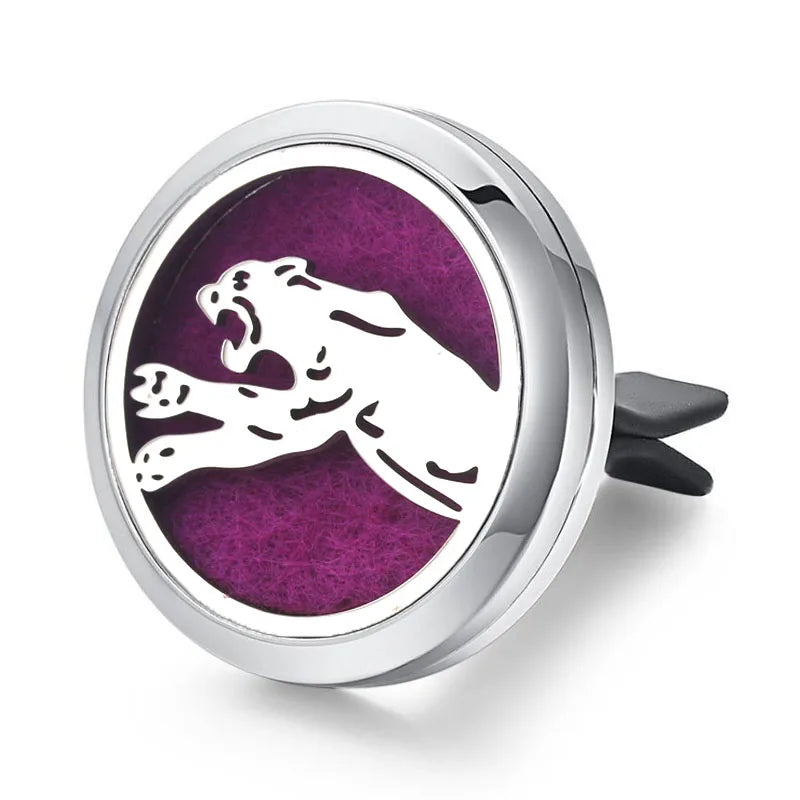 Aromatherapy Jewelry Locket Pendant Car Air Freshener Vent Clip Aroma Perfume Oils Locket Essential Oil Diffuser Car Clip