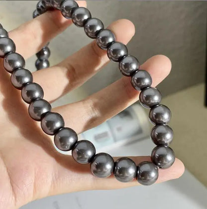 Grey Pearl Necklace for Women's Luxury Collar Chain Simple Neckchain Fashion Jewelry