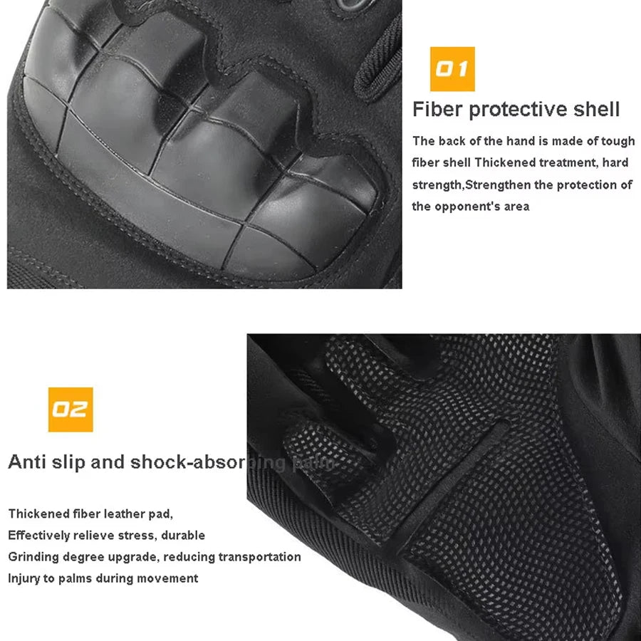 1Pair ColdProof Winter Gloves,Motorcycle Touchscreen Outdoor Hunting Protection Mountaineering Skiing Full Finger Gloves