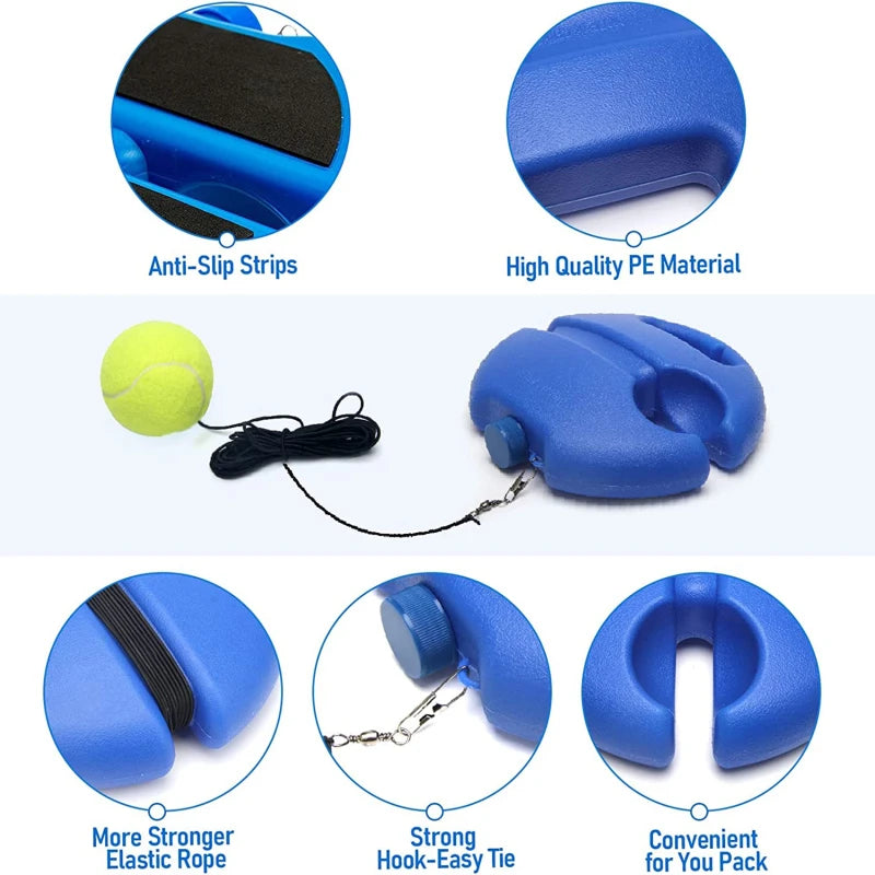 Tennis Trainer Rebound Ball with String Baseboard Self Study Tennis Dampener Training Tool Exercise Equipment