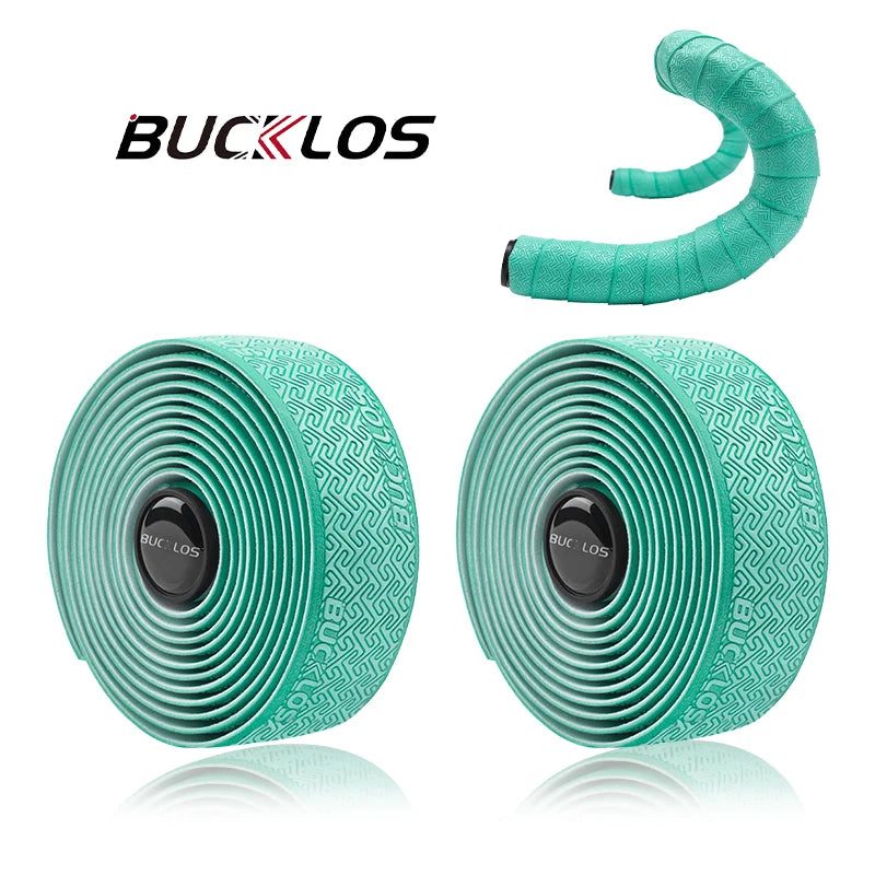 BUCKLOS Road Bike Handlebar Tape EVA+PU Non-slip Shock Absorption Handlebar Tape Flower Bar Tape Waterproof Bycicle Accessories