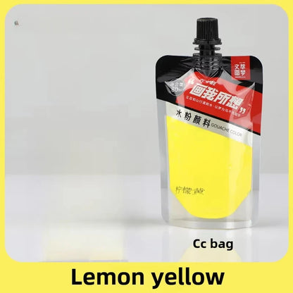 Gouache Pigment Pack Gouache Refill Jelly Pigment Art Students Special Beginners Children's Non-Toxic Super Gouache 80ml