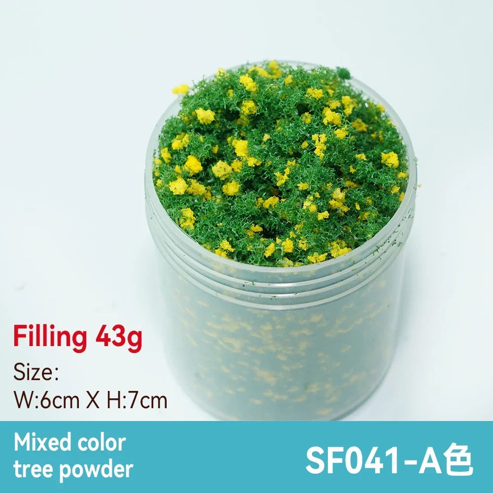 50ml 1-3mm Simulation bush grass sponge tree powder coarse grain flowers leaves diy military train model sand table scene layout