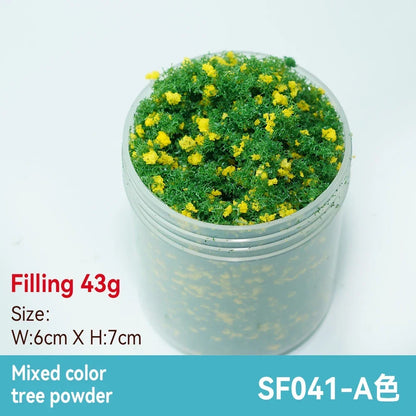 50ml 1-3mm Simulation bush grass sponge tree powder coarse grain flowers leaves diy military train model sand table scene layout