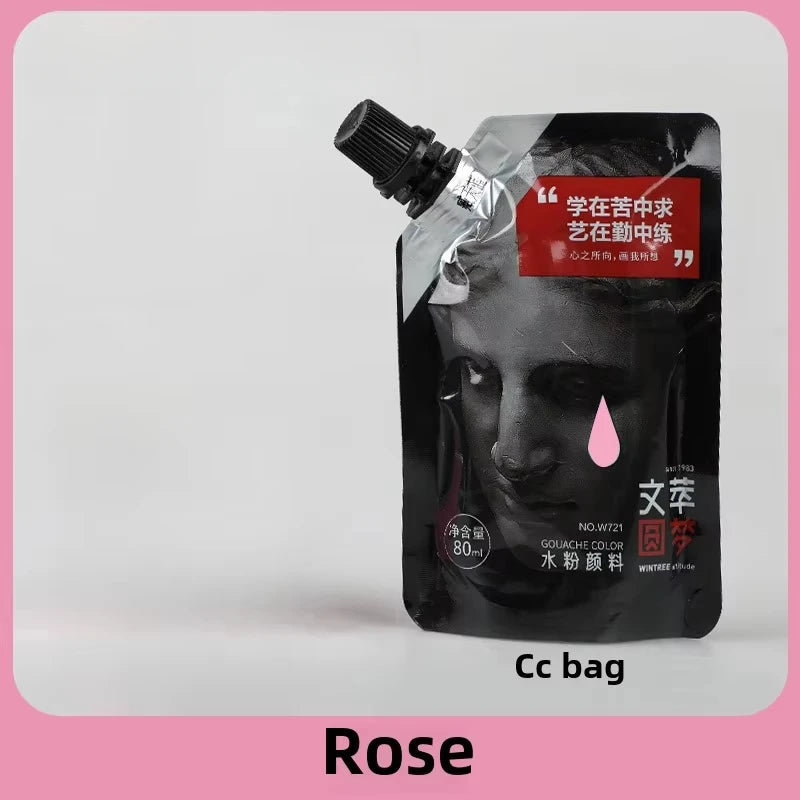Gouache Pigment Pack Gouache Refill Jelly Pigment Art Students Special Beginners Children's Non-Toxic Super Gouache 80ml