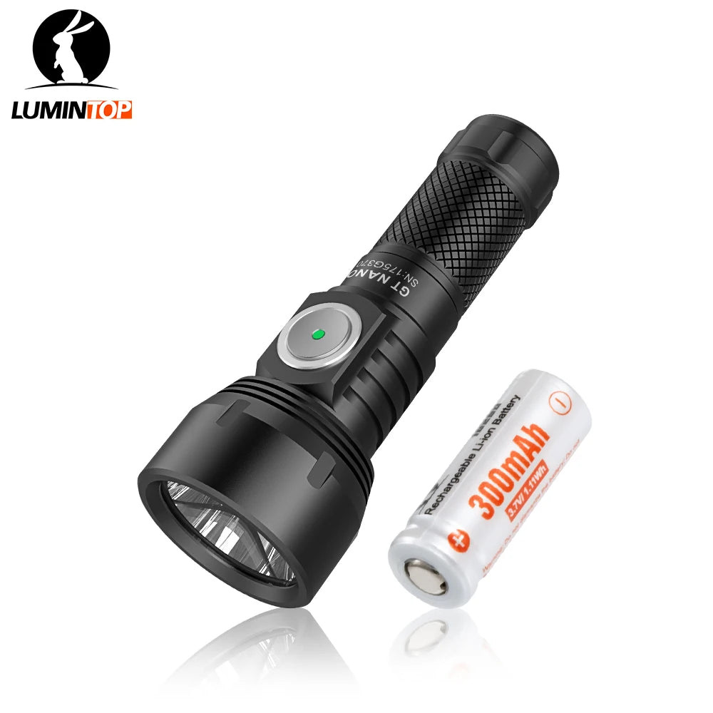 Lumintop GT NANO V3.0  flashlight with 10280 battery Long-range flashlight 360 meters  600 lumens mini powerful torch